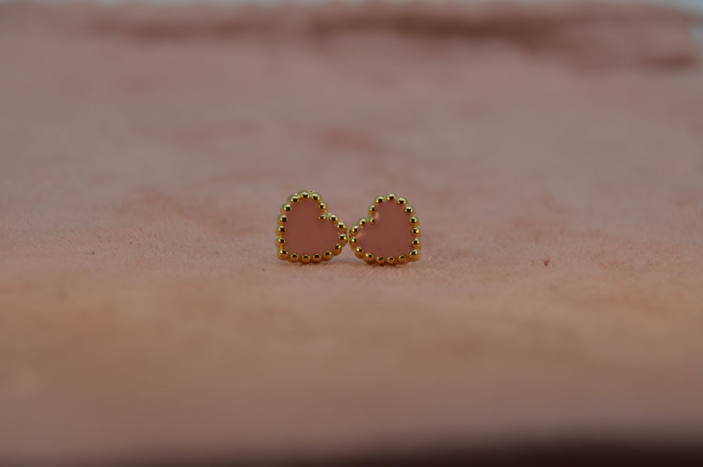 Corazón esmaltado rosa