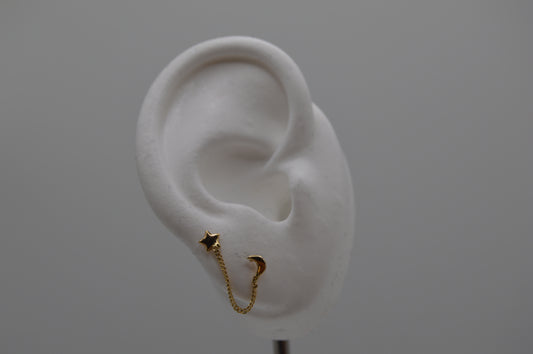 Cadena de estrellita y lunita