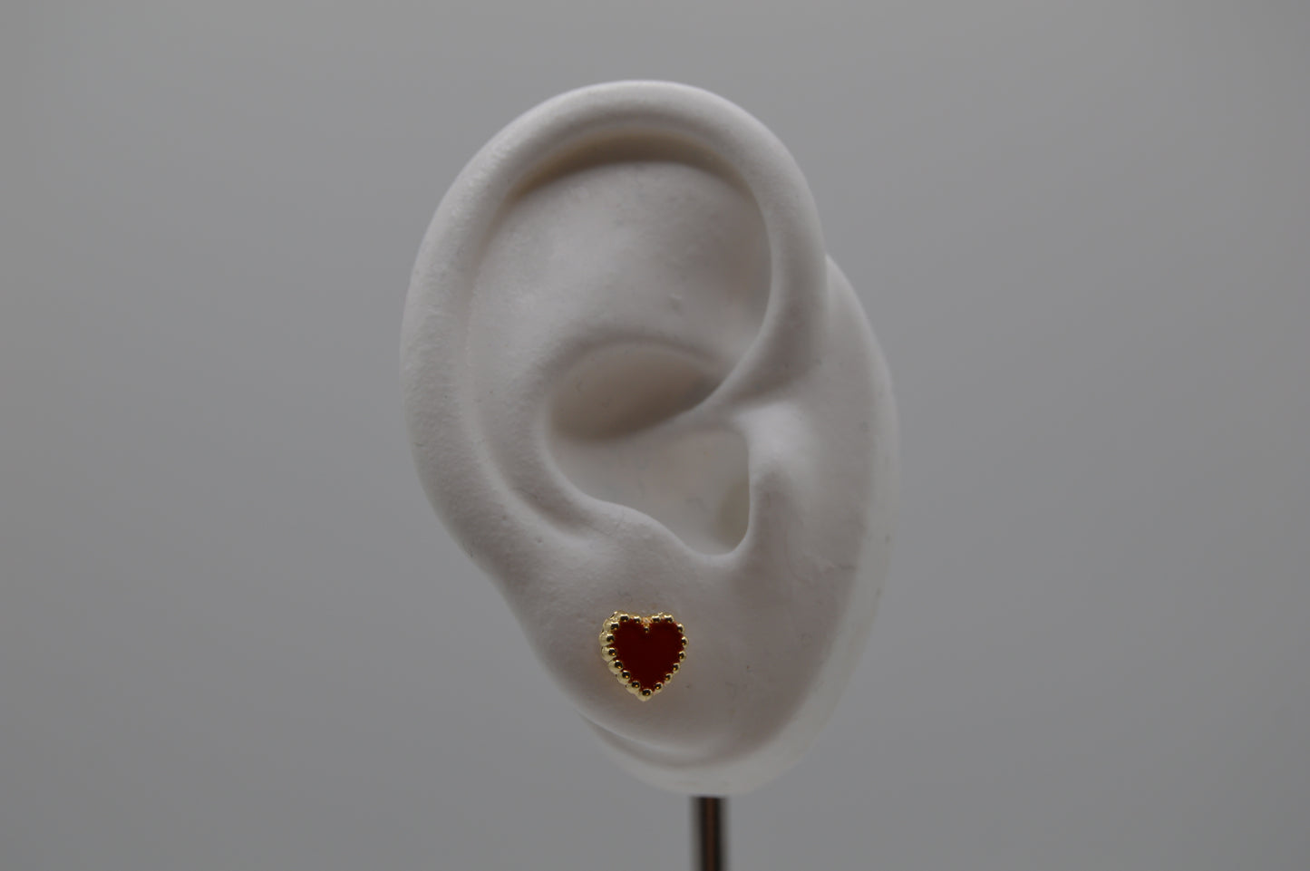 Corazón esmaltado rojo