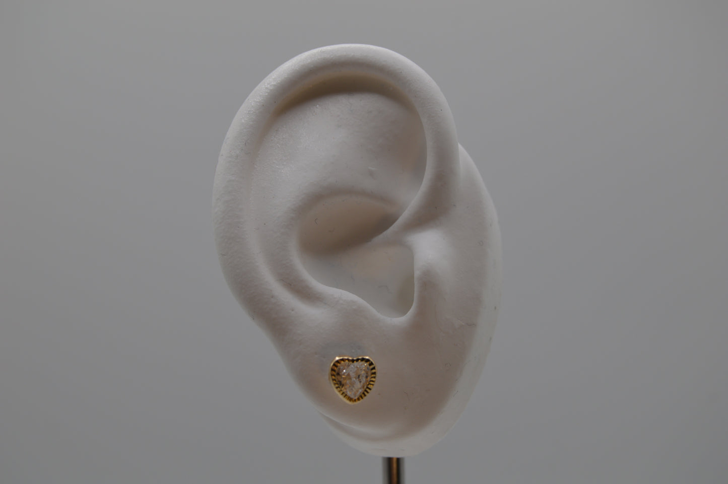 Corazón bisel blanco #6