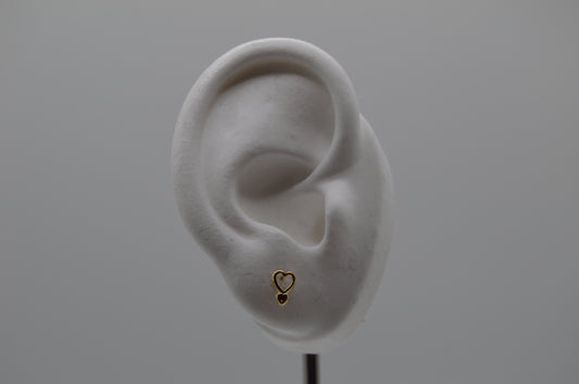 Corazón silueta doble