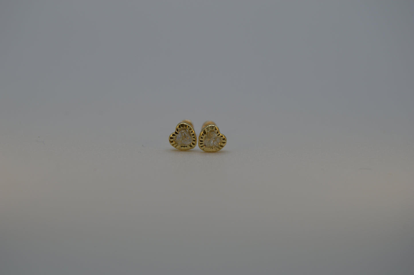 Corazón bisel blanco #6