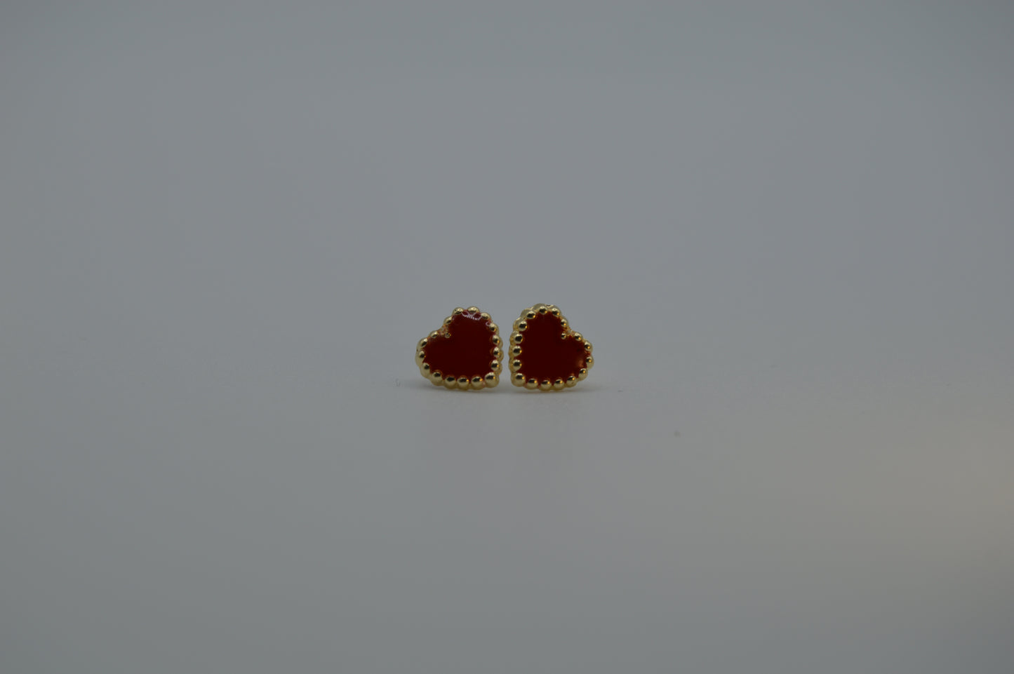 Corazón esmaltado rojo