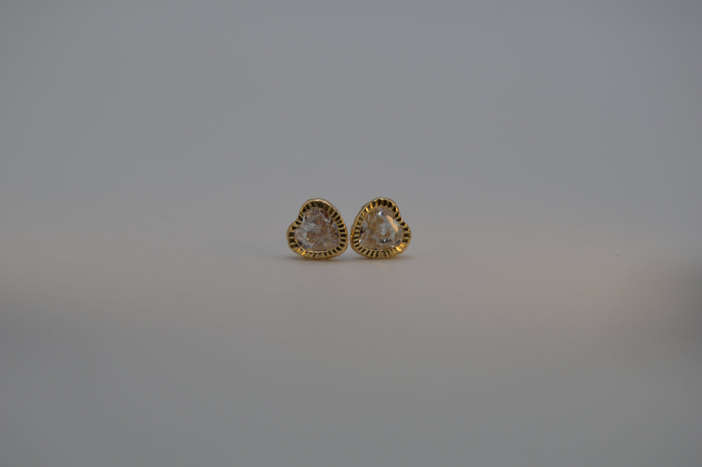 Corazón bisel blanco #6