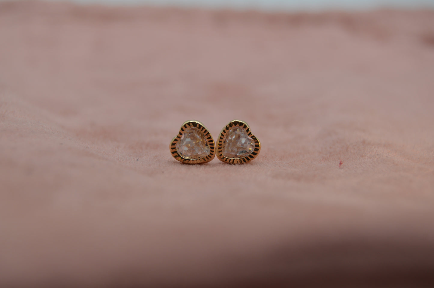 Corazón bisel blanco #6