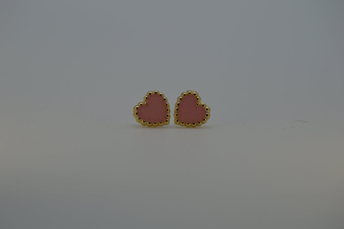 Corazón esmaltado rosa