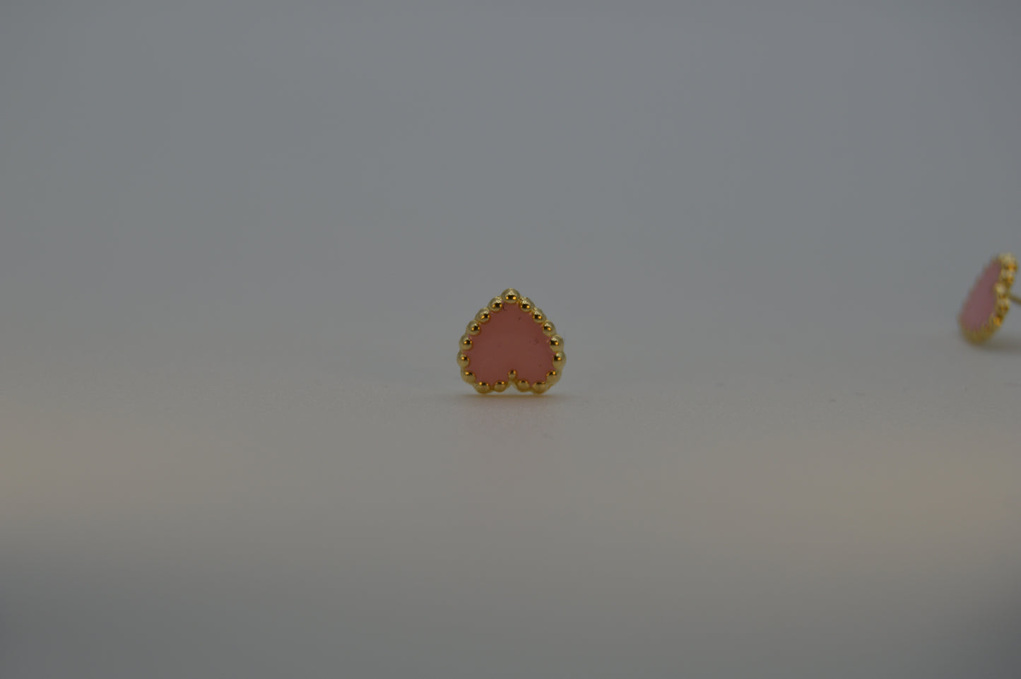 Corazón esmaltado rosa