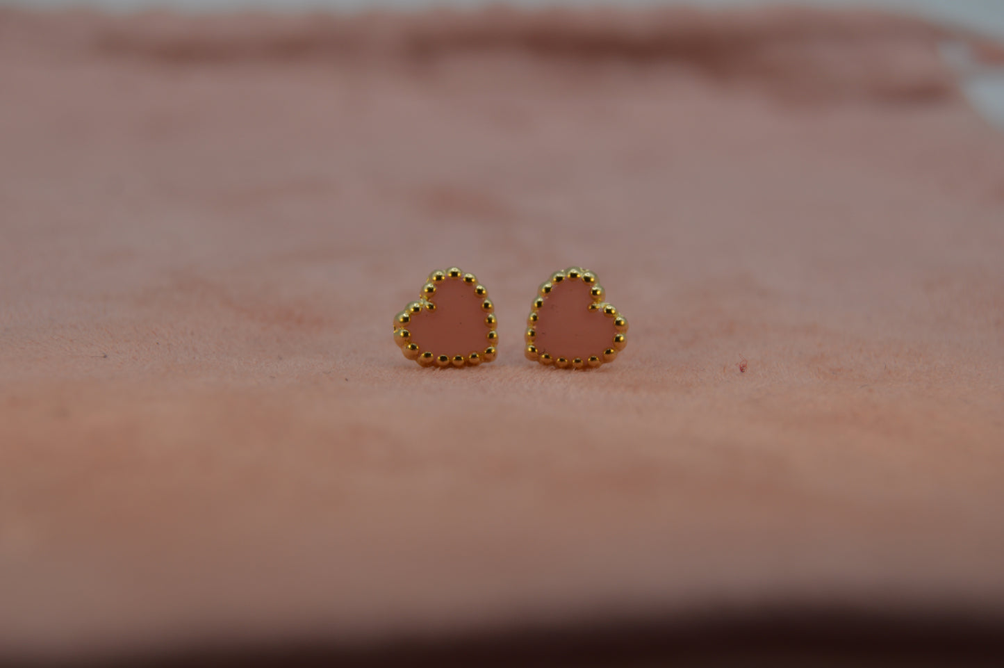 Corazón esmaltado rosa