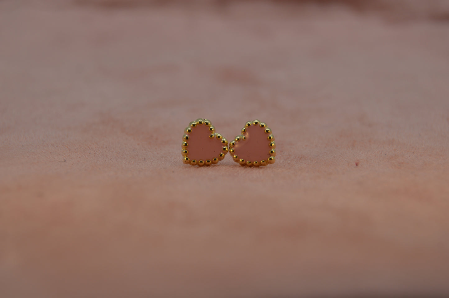 Corazón esmaltado rosa