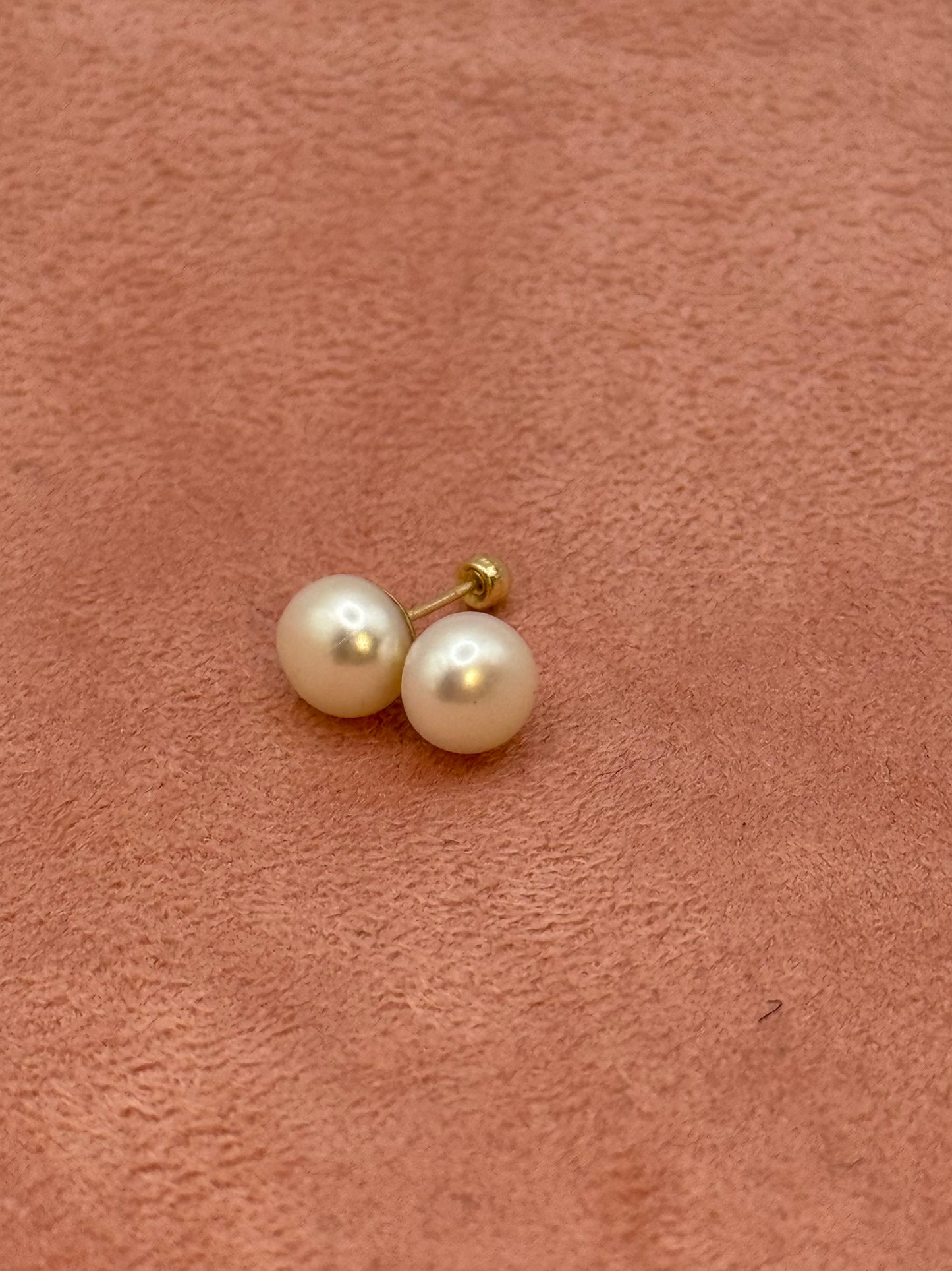 Perla natural grande oro 10k