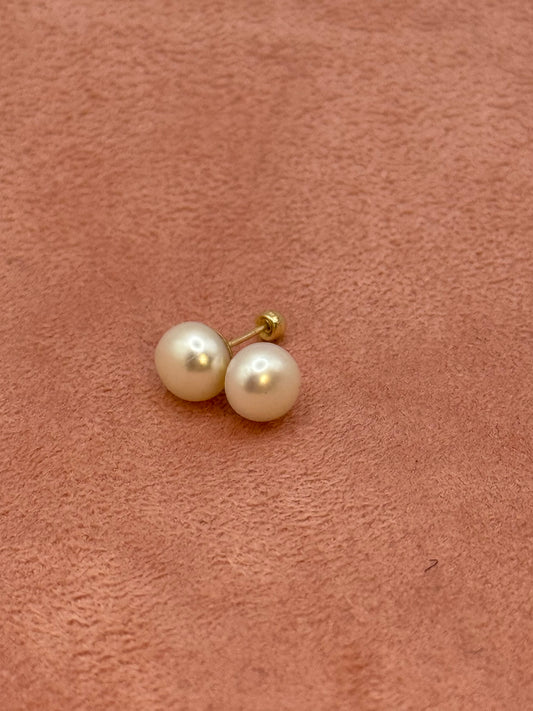 Perla natural grande oro 10k