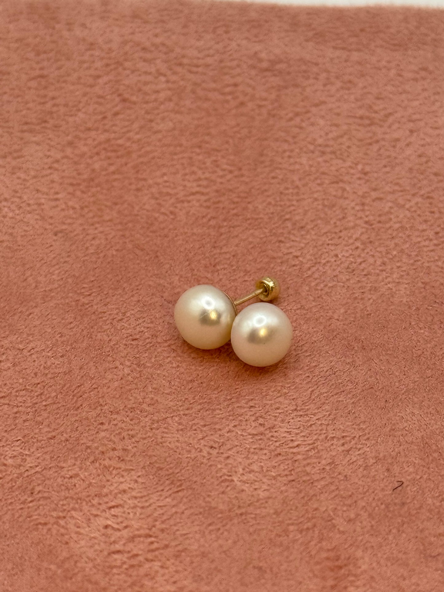 Perla natural grande oro 10k